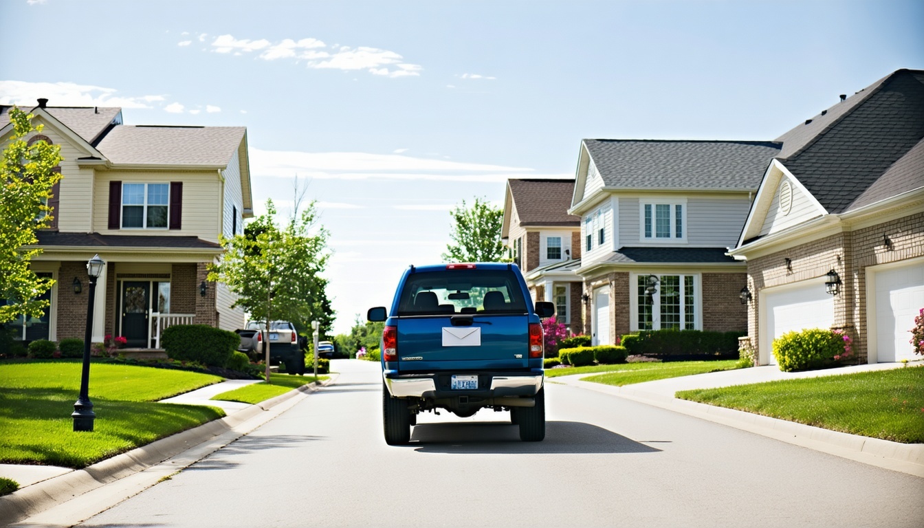 Direct mail delivery to a central Ohio neighborhood